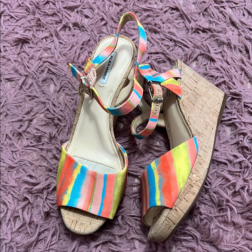 Alex Marie Multicolor Strappy Sandals
